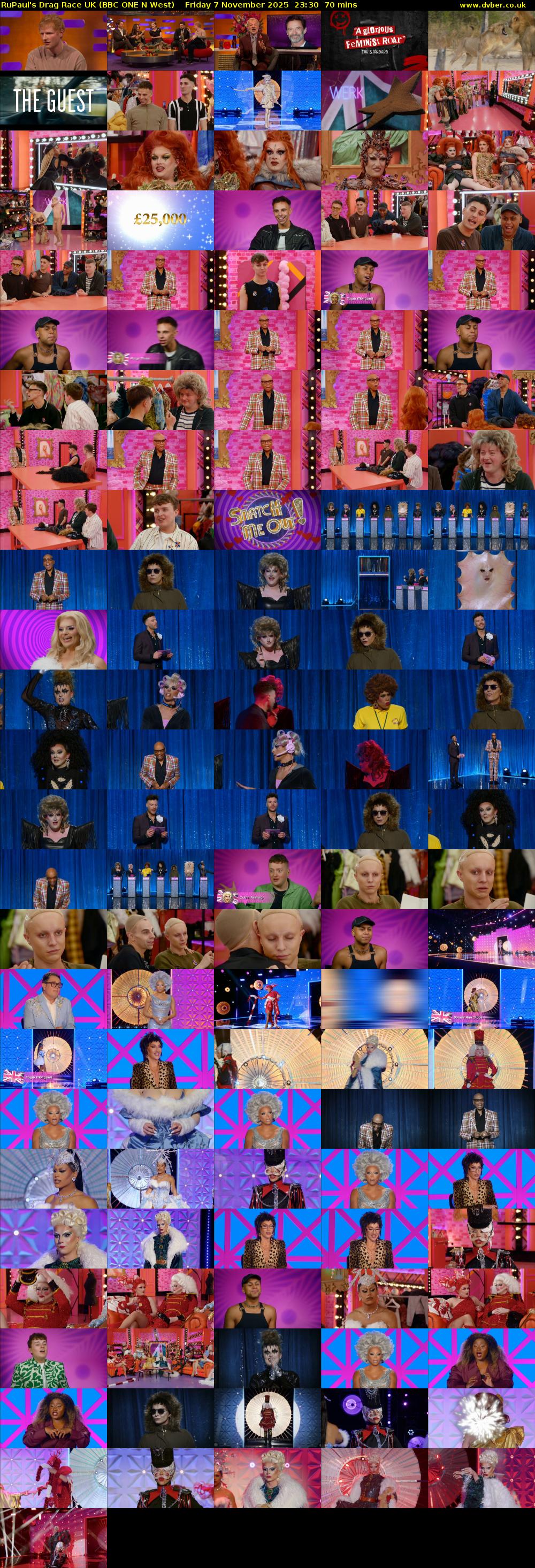 RuPaul's Drag Race UK (BBC ONE N West) Friday 7 November 2025 23:30 - 00:40