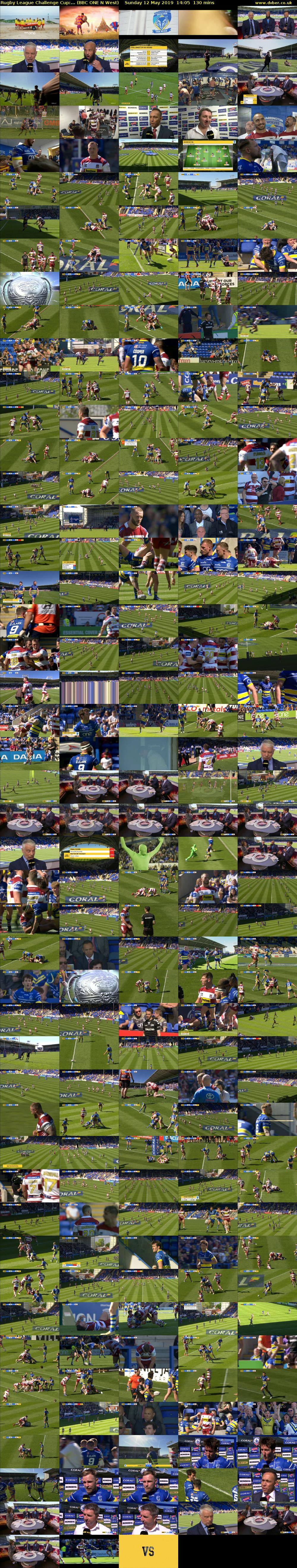 Rugby League Challenge Cup:... (BBC ONE N West) Sunday 12 May 2019 14:05 - 16:15