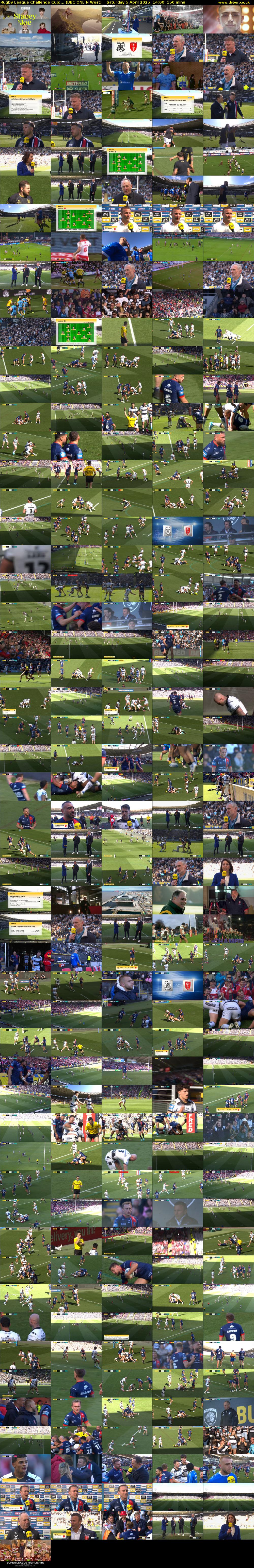 Rugby League Challenge Cup:... (BBC ONE N West) Saturday 5 April 2025 14:00 - 16:30