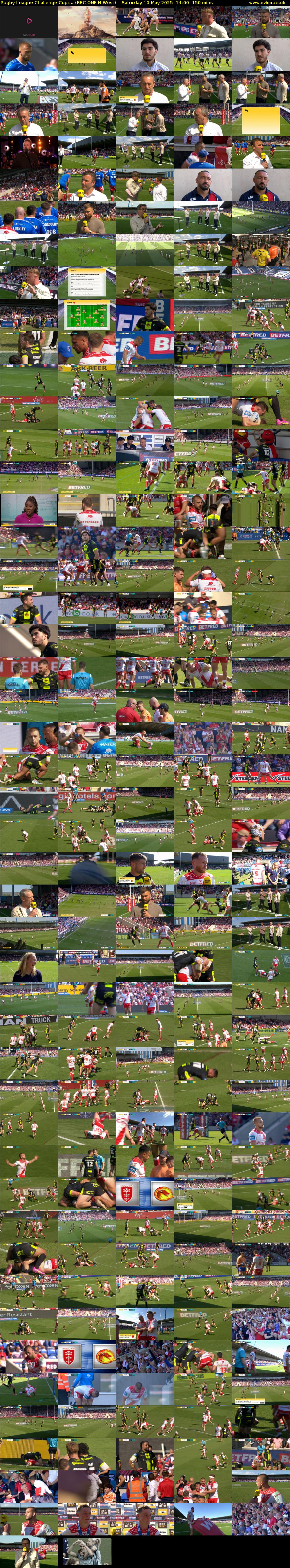 Rugby League Challenge Cup:... (BBC ONE N West) Saturday 10 May 2025 14:00 - 16:30