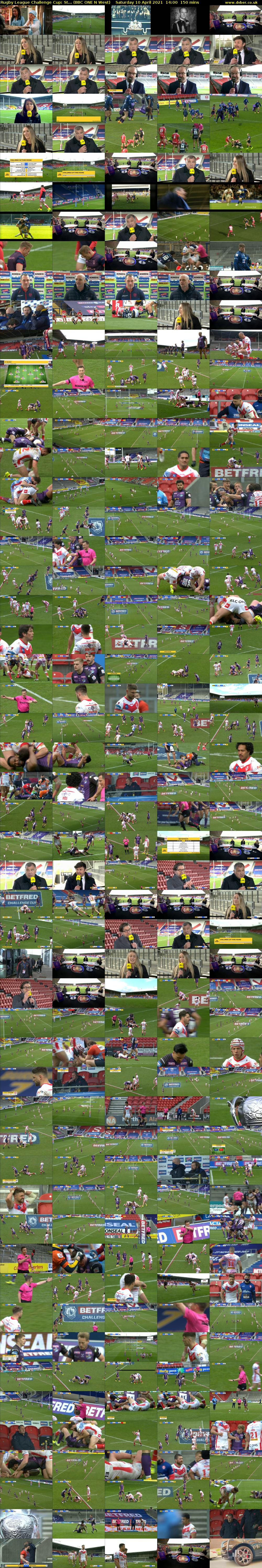 Rugby League Challenge Cup: St... (BBC ONE N West) Saturday 10 April 2021 14:00 - 16:30