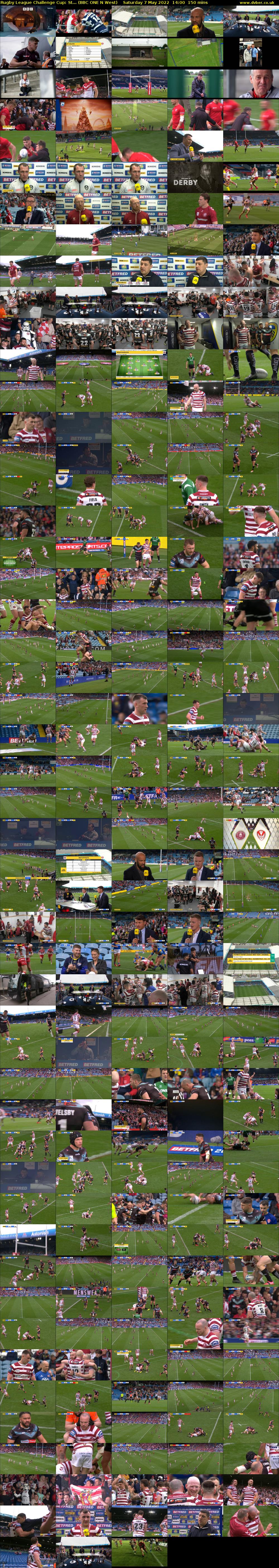 Rugby League Challenge Cup: St... (BBC ONE N West) Saturday 7 May 2022 14:00 - 16:30