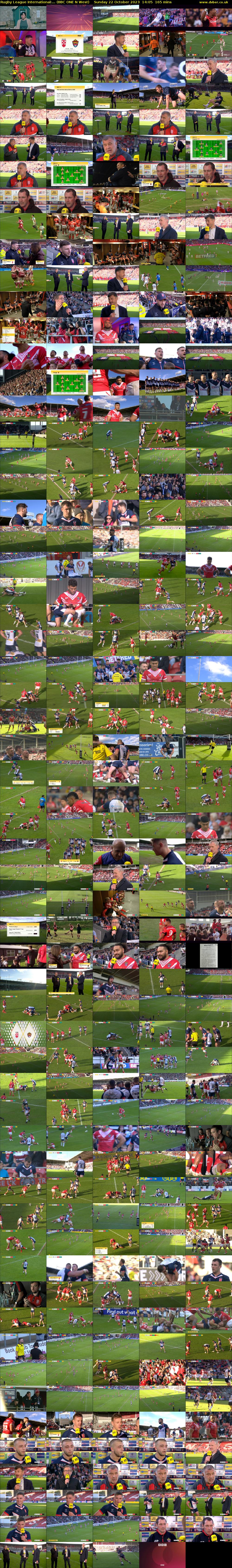 Rugby League International:... (BBC ONE N West) Sunday 22 October 2023 14:05 - 16:50