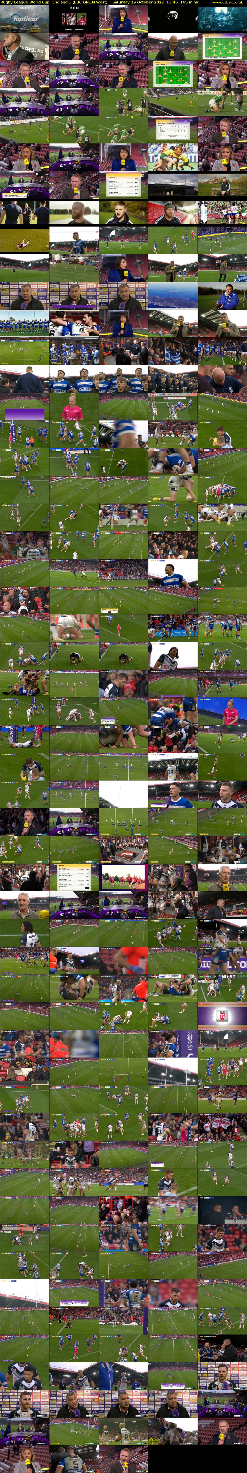 Rugby League World Cup: England... (BBC ONE N West) Saturday 29 October 2022 13:45 - 16:30
