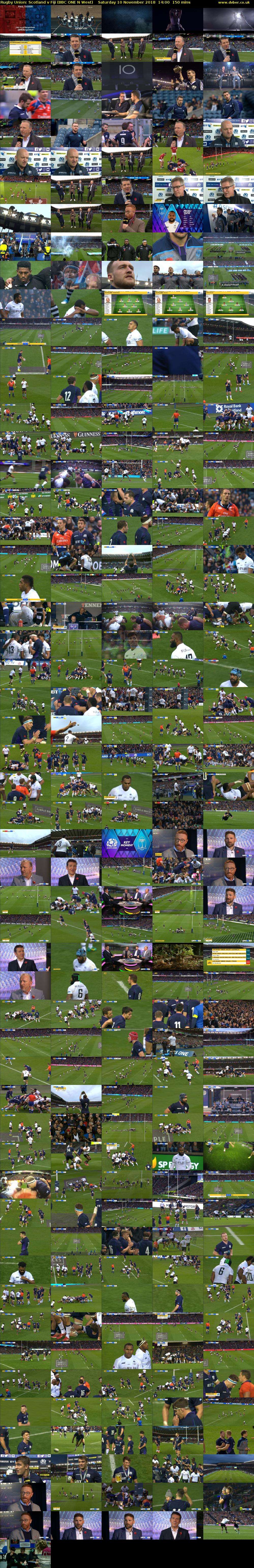 Rugby Union: Scotland v Fiji (BBC ONE N West) Saturday 10 November 2018 14:00 - 16:30