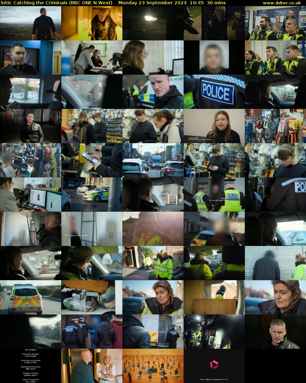 SAS: Catching the Criminals (BBC ONE N West) Monday 23 September 2024 10:45 - 11:15