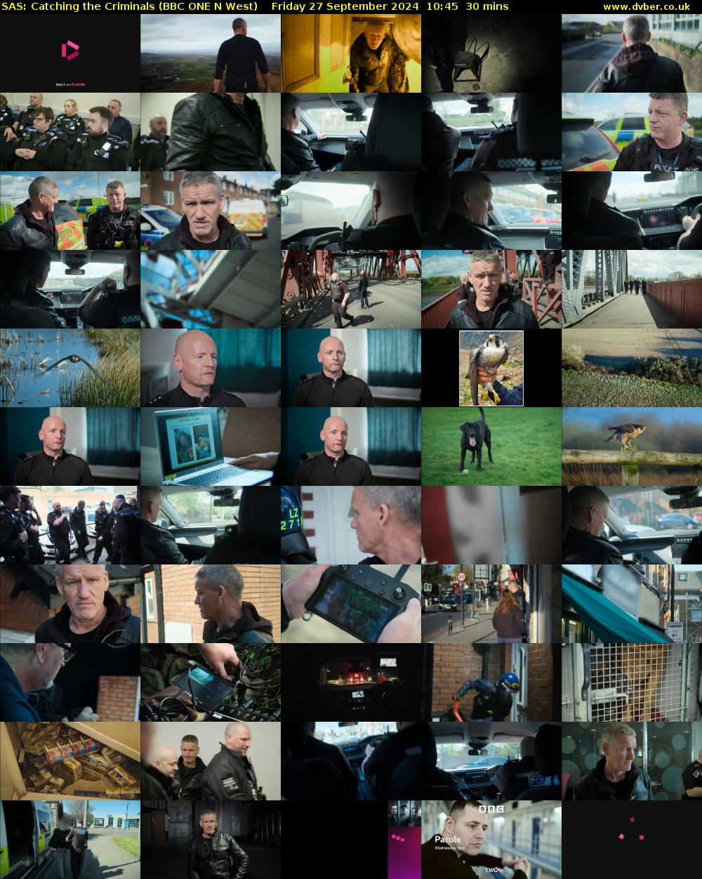 SAS: Catching the Criminals (BBC ONE N West) Friday 27 September 2024 10:45 - 11:15