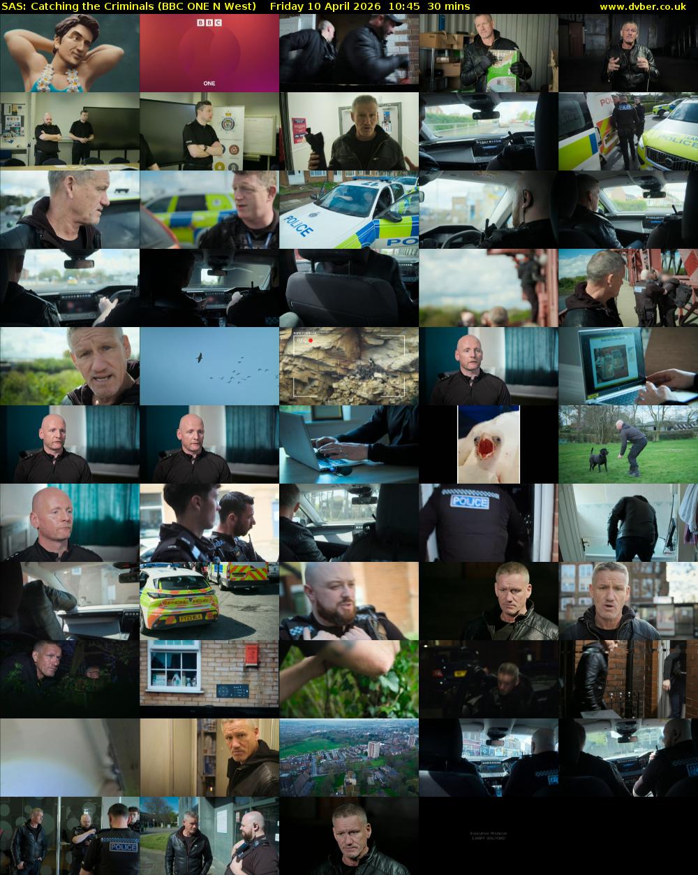 SAS: Catching the Criminals (BBC ONE N West) Friday 10 April 2026 10:45 - 11:15