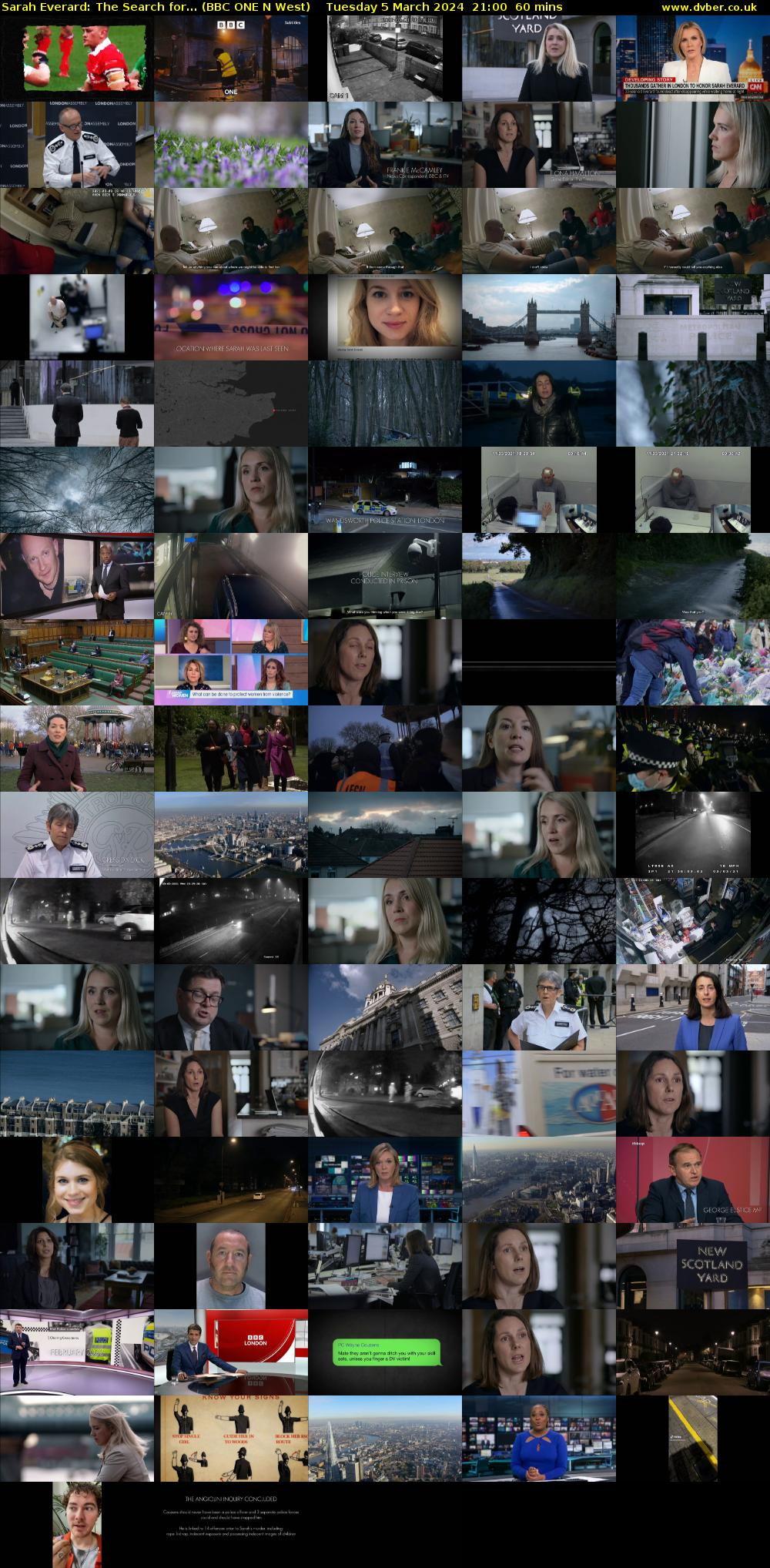 Sarah Everard: The Search for... (BBC ONE N West) Tuesday 5 March 2024 21:00 - 22:00