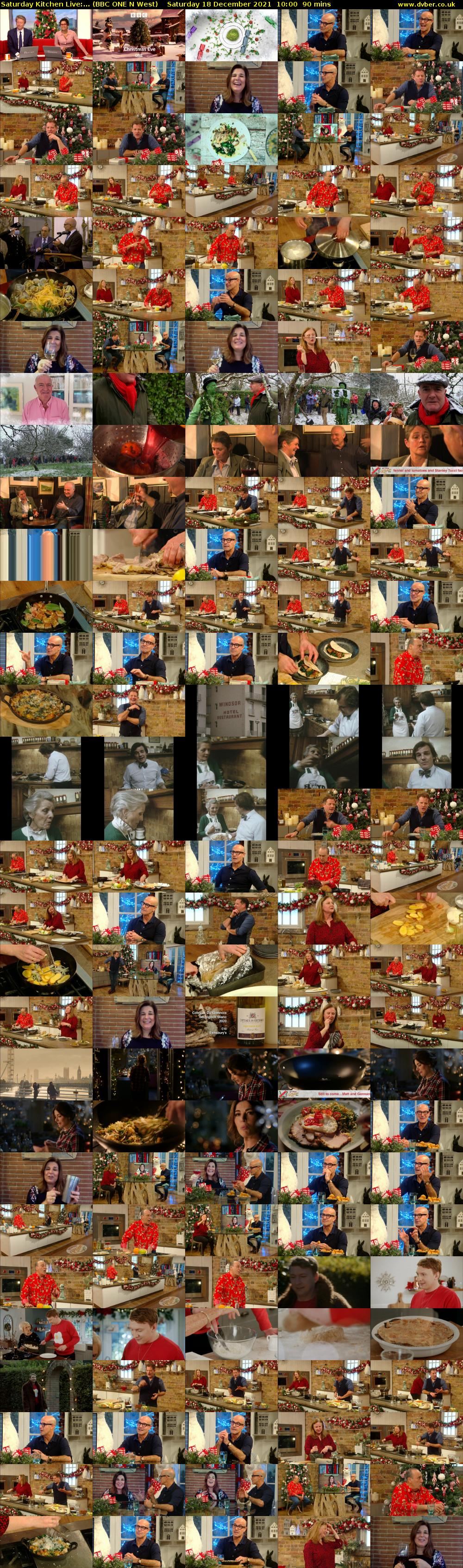 Saturday Kitchen Live:... (BBC ONE N West) Saturday 18 December 2021 10:00 - 11:30