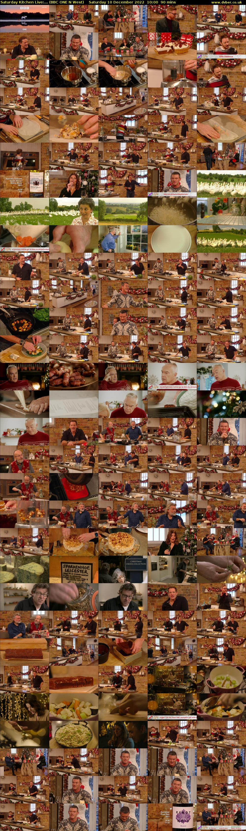 Saturday Kitchen Live:... (BBC ONE N West) Saturday 10 December 2022 10:00 - 11:30