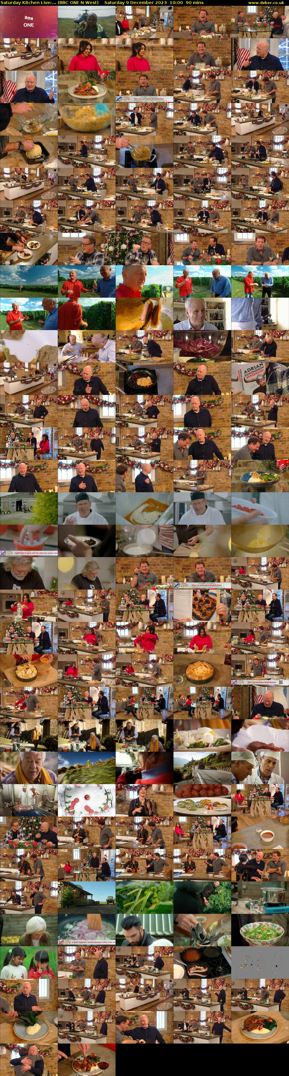 Saturday Kitchen Live:... (BBC ONE N West) Saturday 9 December 2023 10:00 - 11:30