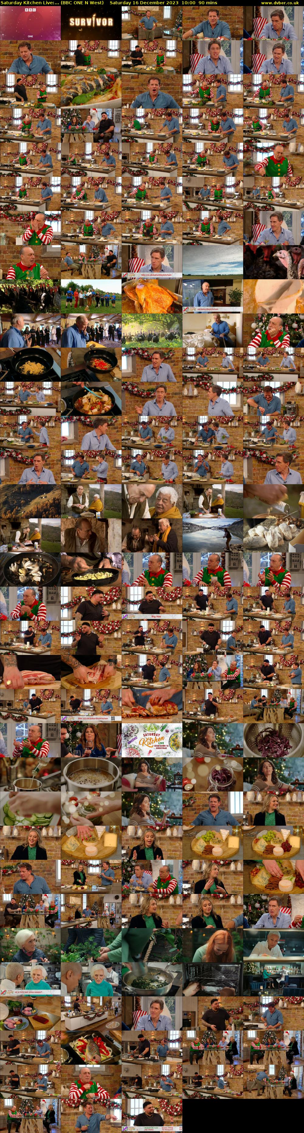 Saturday Kitchen Live:... (BBC ONE N West) Saturday 16 December 2023 10:00 - 11:30