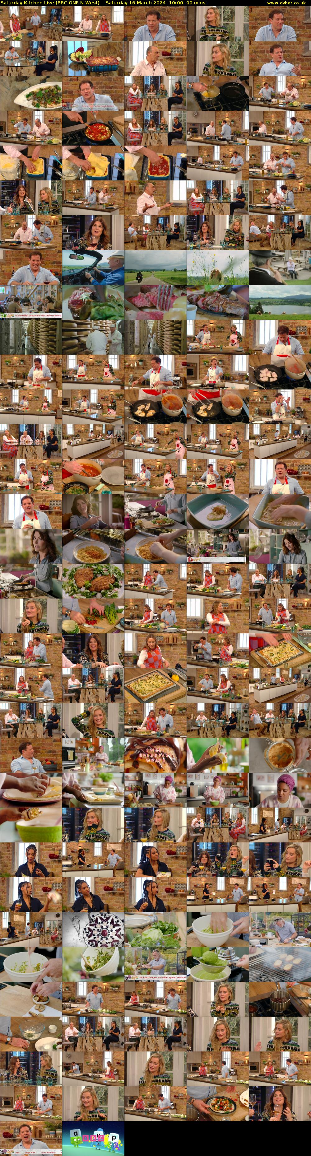 Saturday Kitchen Live (BBC ONE N West) Saturday 16 March 2024 10:00 - 11:30