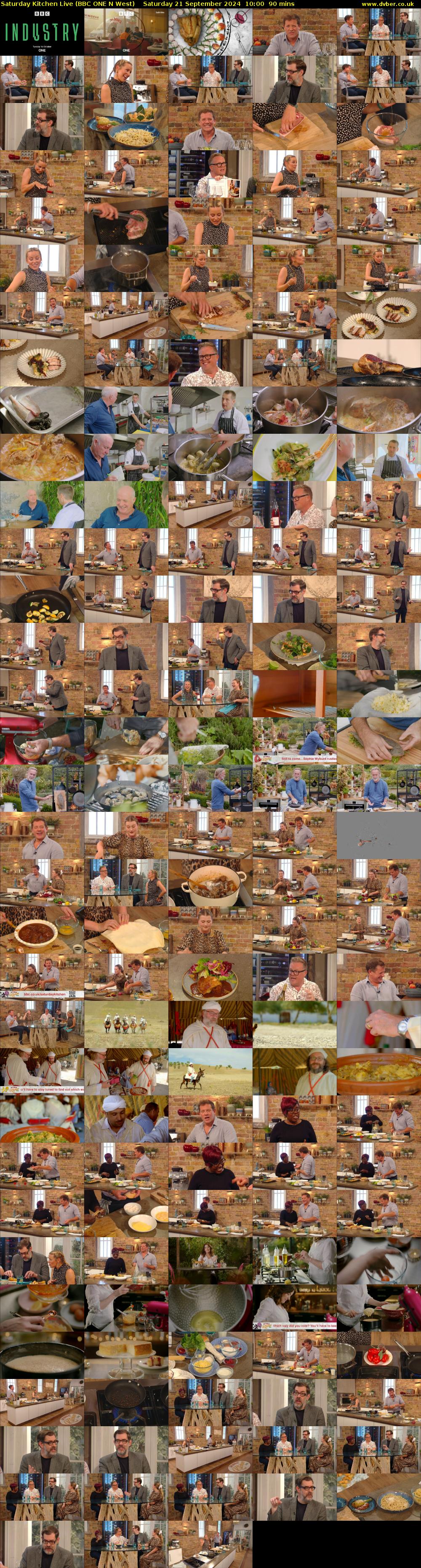 Saturday Kitchen Live (BBC ONE N West) Saturday 21 September 2024 10:00 - 11:30
