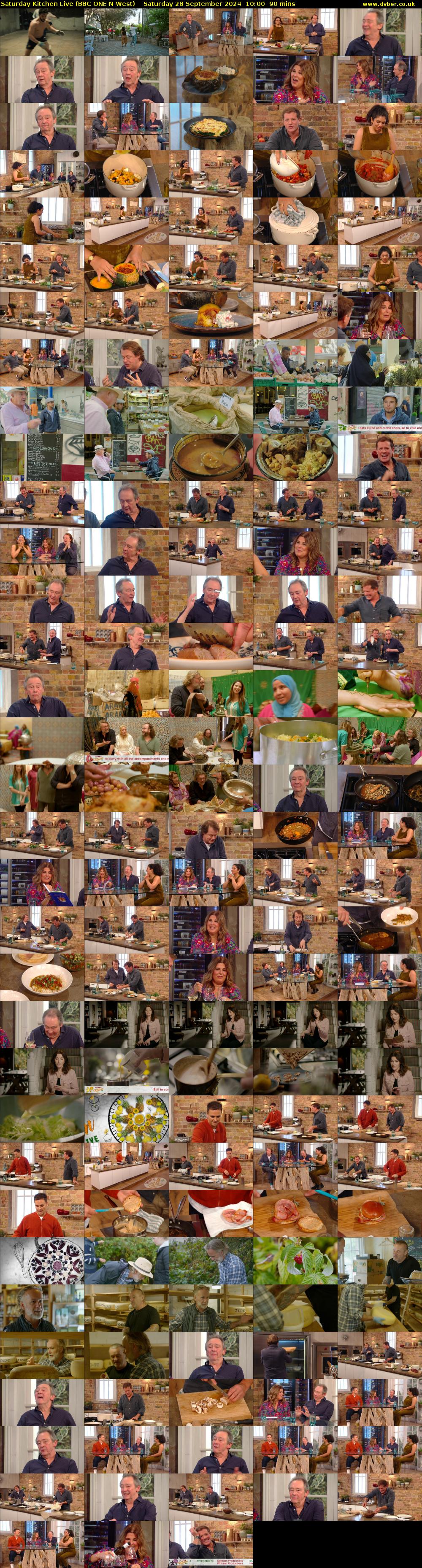Saturday Kitchen Live (BBC ONE N West) Saturday 28 September 2024 10:00 - 11:30