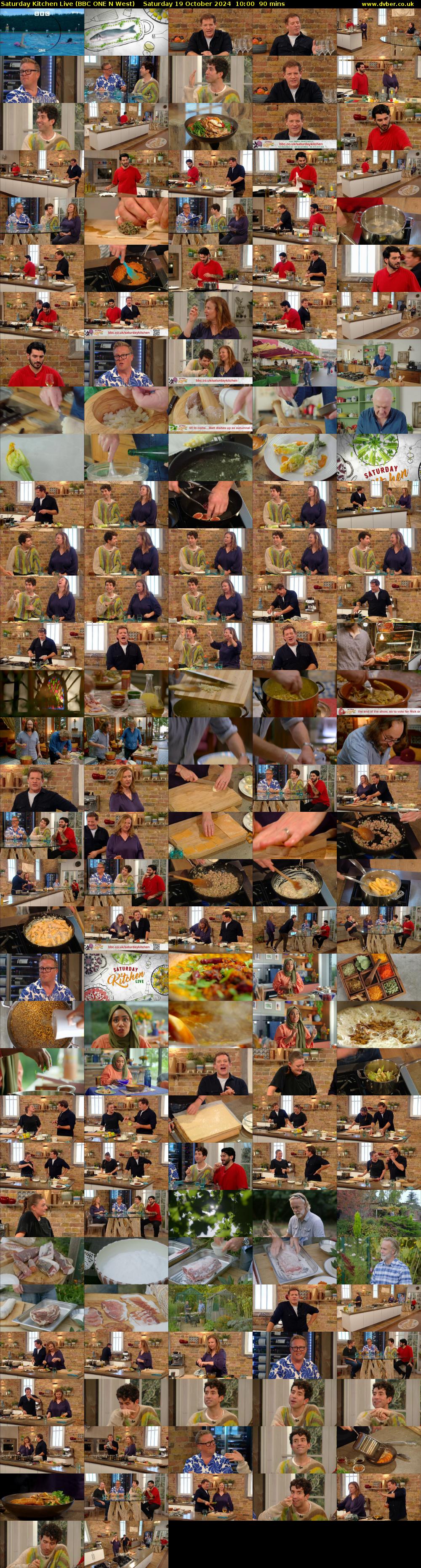 Saturday Kitchen Live (BBC ONE N West) Saturday 19 October 2024 10:00 - 11:30