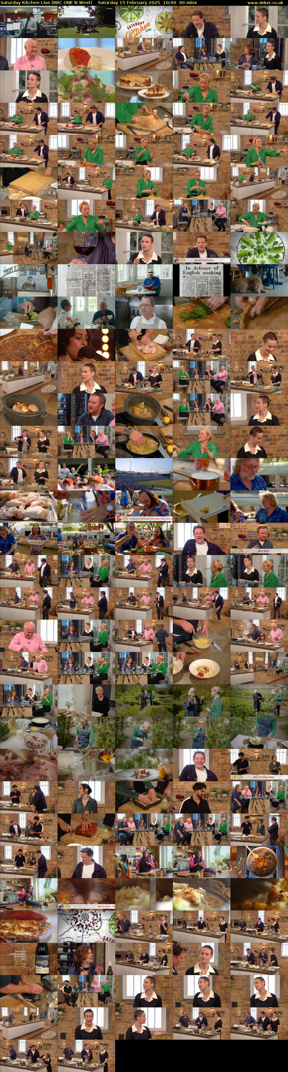 Saturday Kitchen Live (BBC ONE N West) Saturday 15 February 2025 10:00 - 11:30