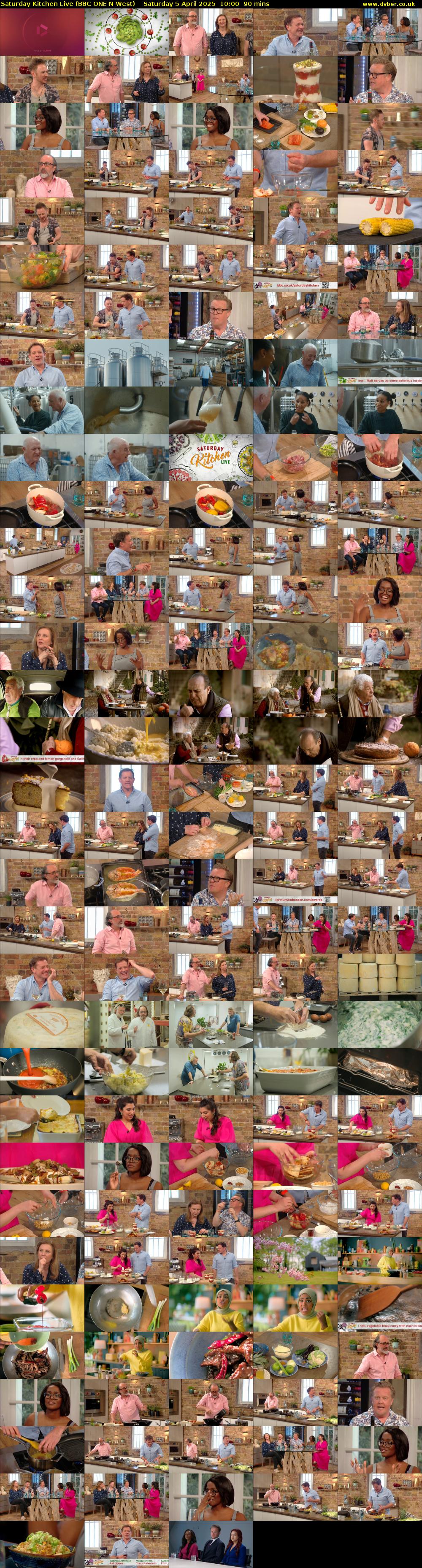 Saturday Kitchen Live (BBC ONE N West) Saturday 5 April 2025 10:00 - 11:30