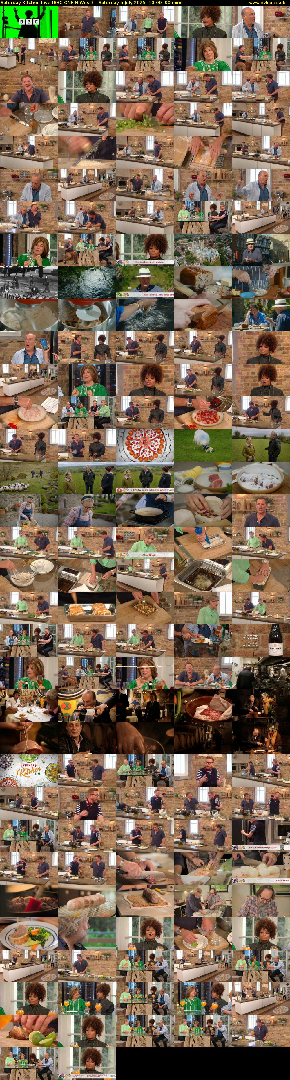 Saturday Kitchen Live (BBC ONE N West) Saturday 5 July 2025 10:00 - 11:30