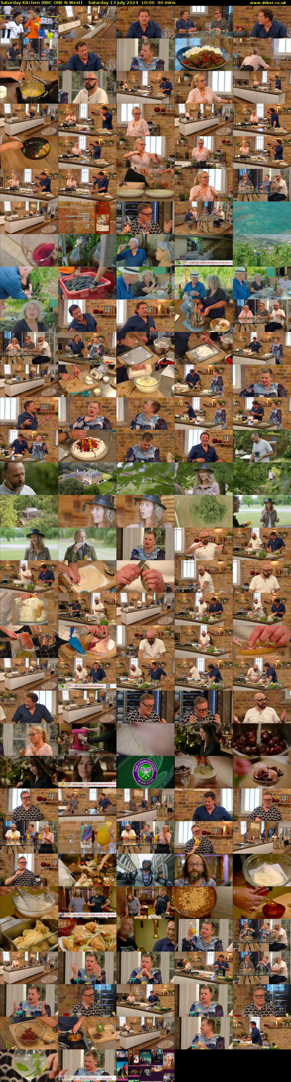 Saturday Kitchen (BBC ONE N West) Saturday 13 July 2024 10:00 - 11:30