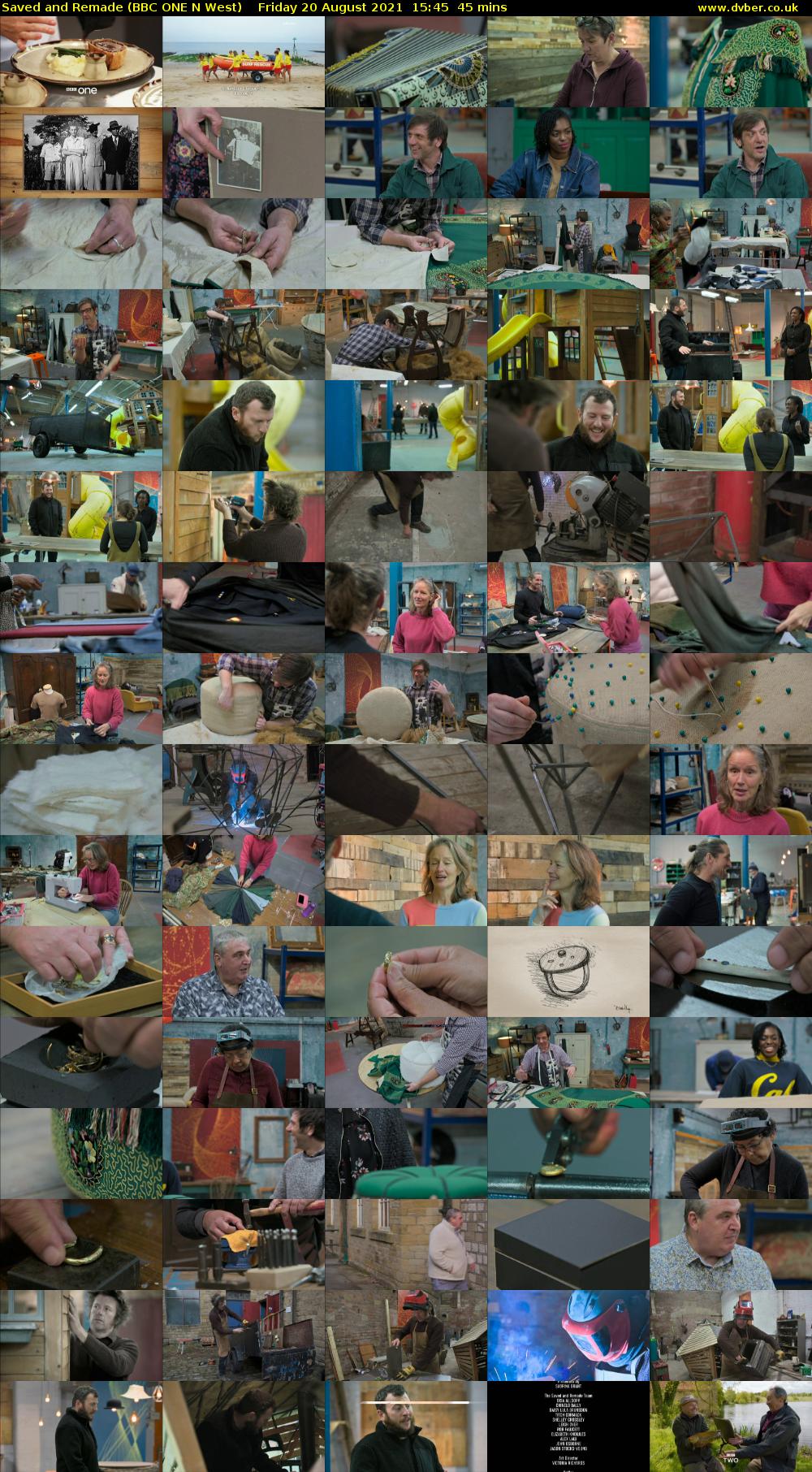 Saved and Remade (BBC ONE N West) Friday 20 August 2021 15:45 - 16:30
