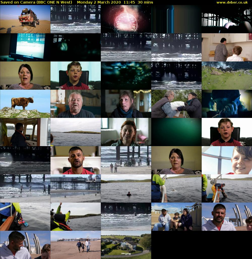 Saved on Camera (BBC ONE N West) Monday 2 March 2020 11:45 - 12:15