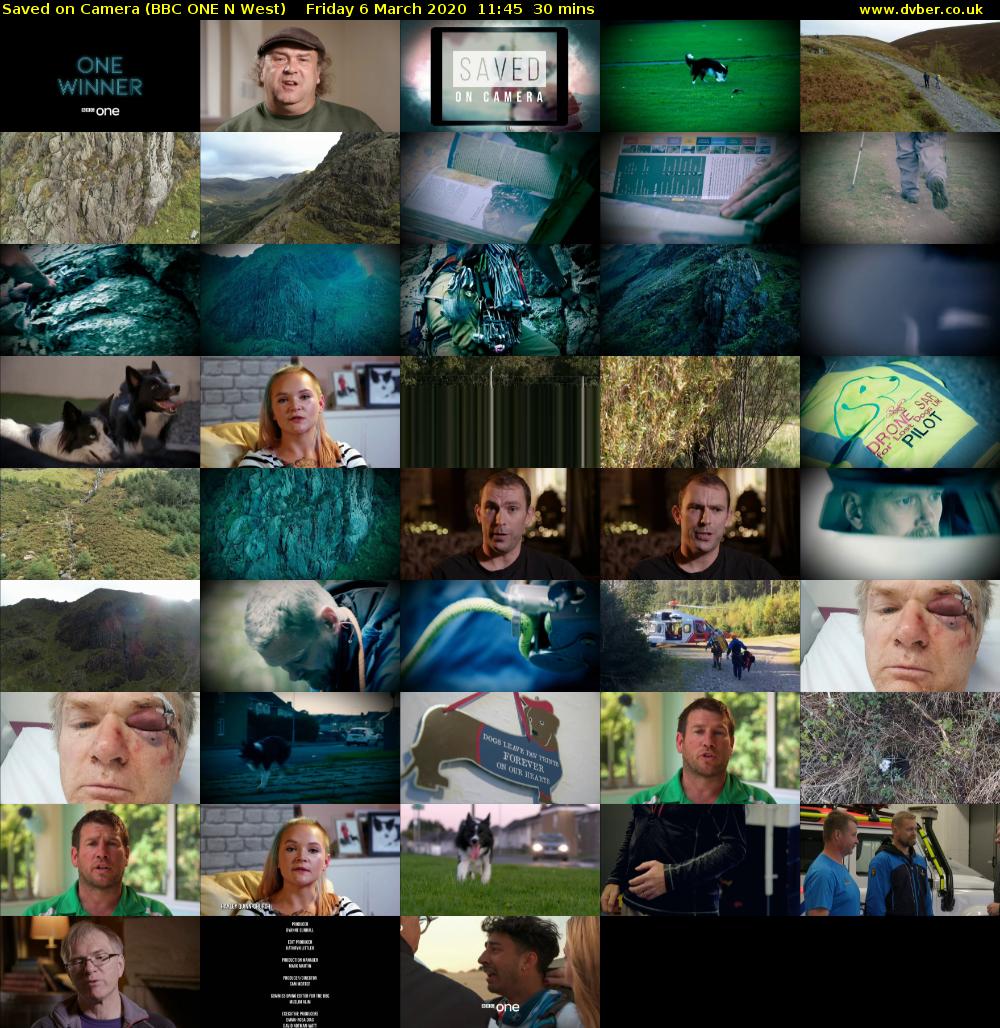 Saved on Camera (BBC ONE N West) Friday 6 March 2020 11:45 - 12:15