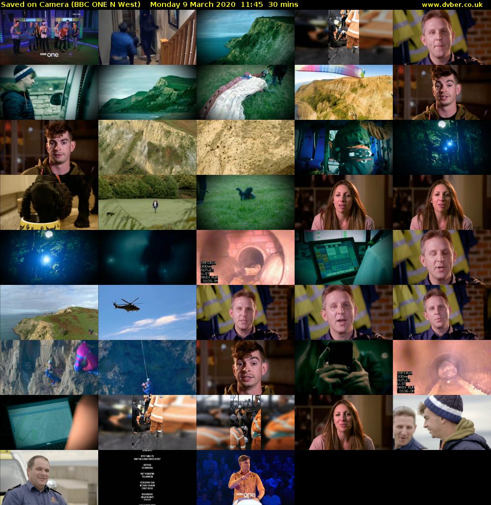 Saved on Camera (BBC ONE N West) Monday 9 March 2020 11:45 - 12:15