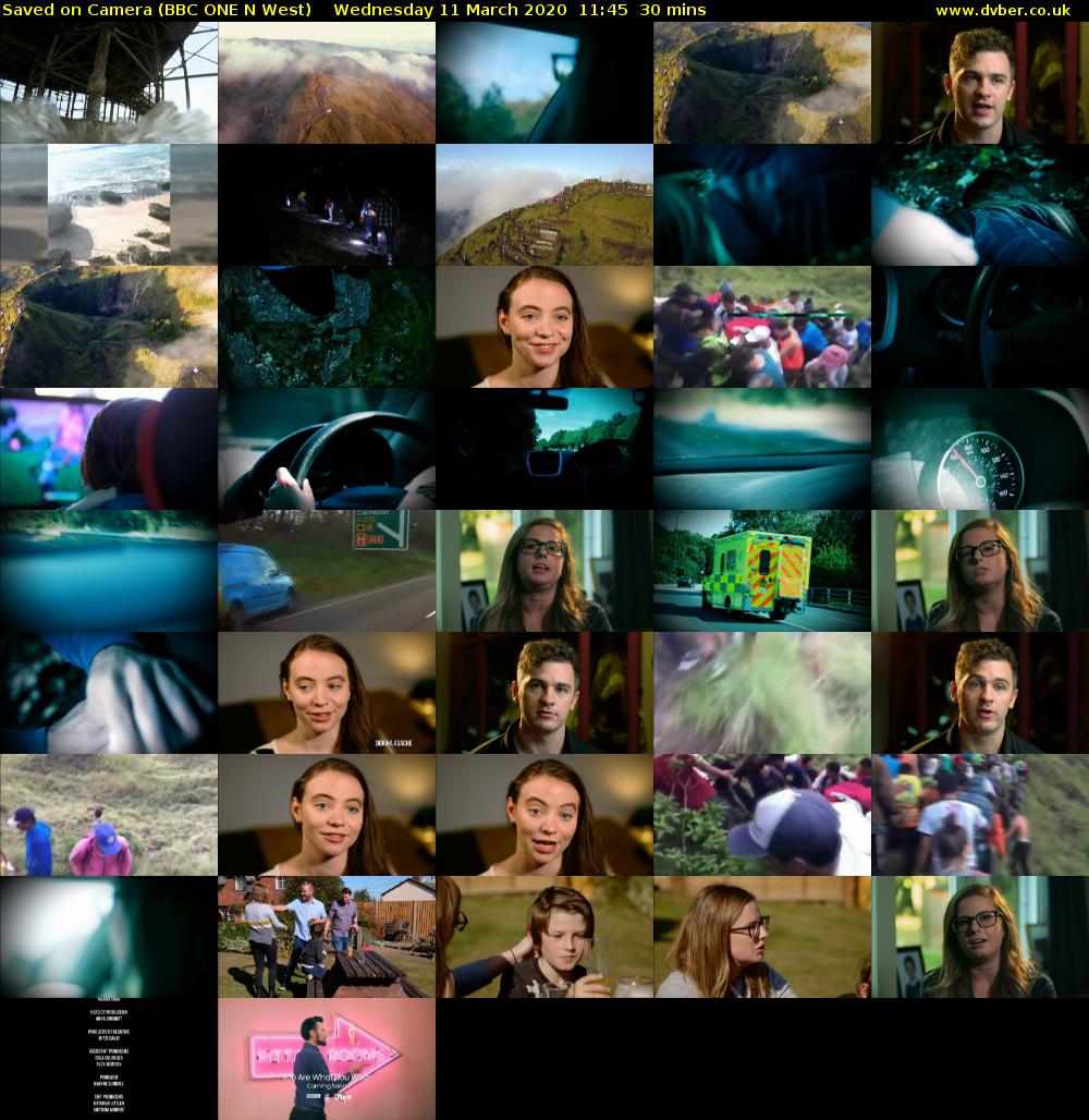 Saved on Camera (BBC ONE N West) Wednesday 11 March 2020 11:45 - 12:15