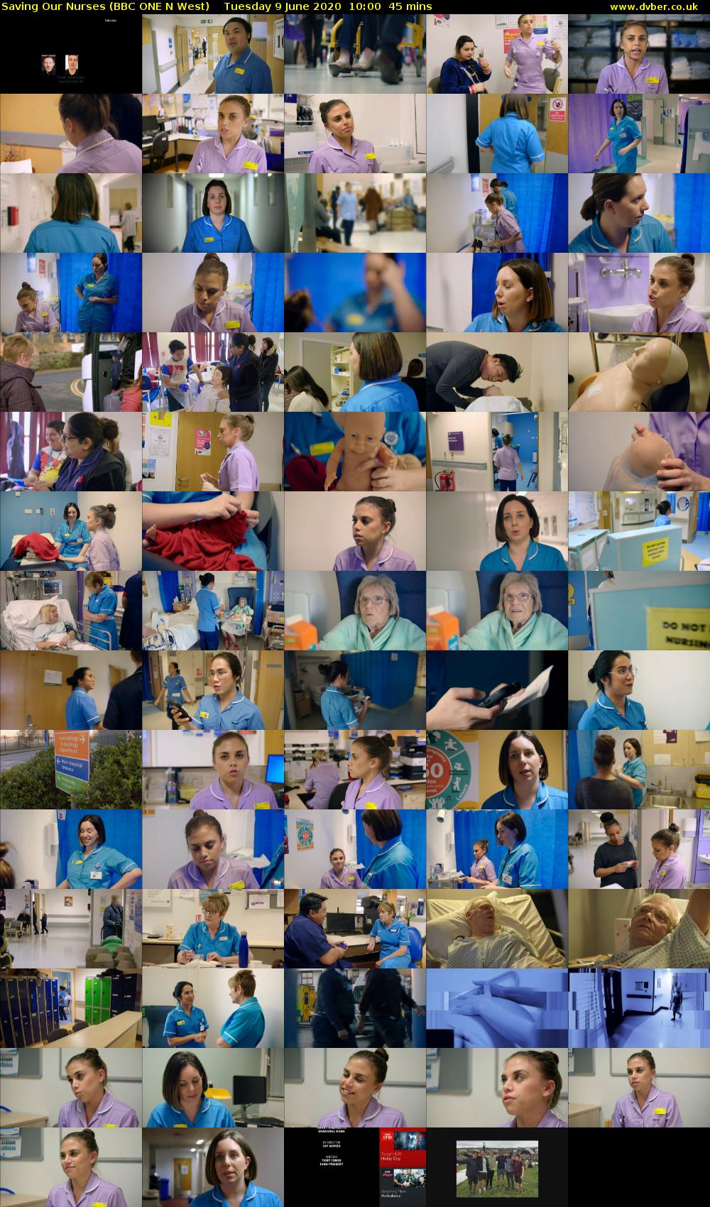Saving Our Nurses (BBC ONE N West) Tuesday 9 June 2020 10:00 - 10:45