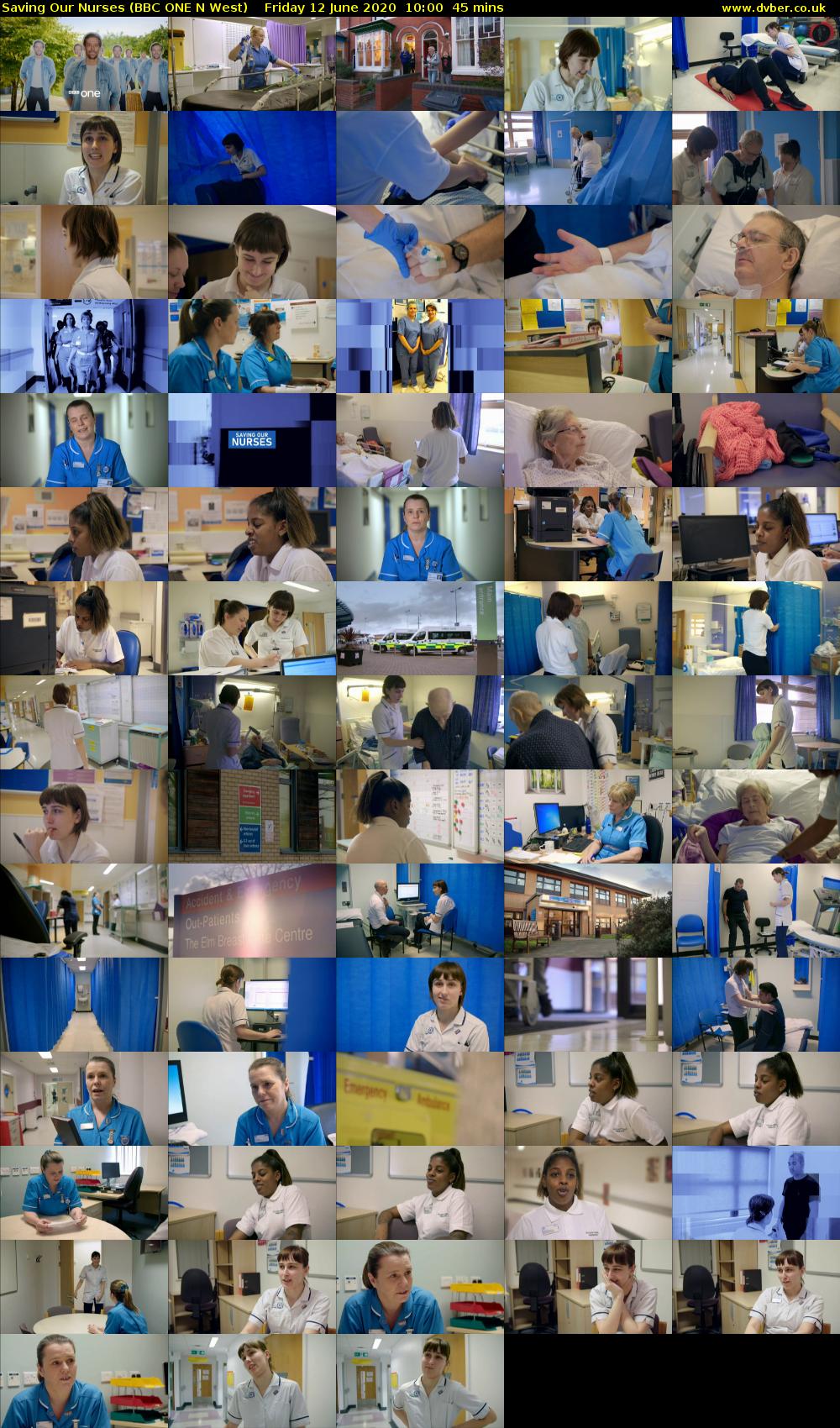 Saving Our Nurses (BBC ONE N West) Friday 12 June 2020 10:00 - 10:45