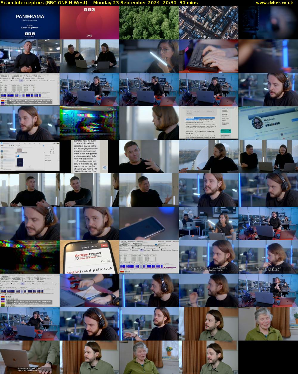 Scam Interceptors (BBC ONE N West) Monday 23 September 2024 20:30 - 21:00