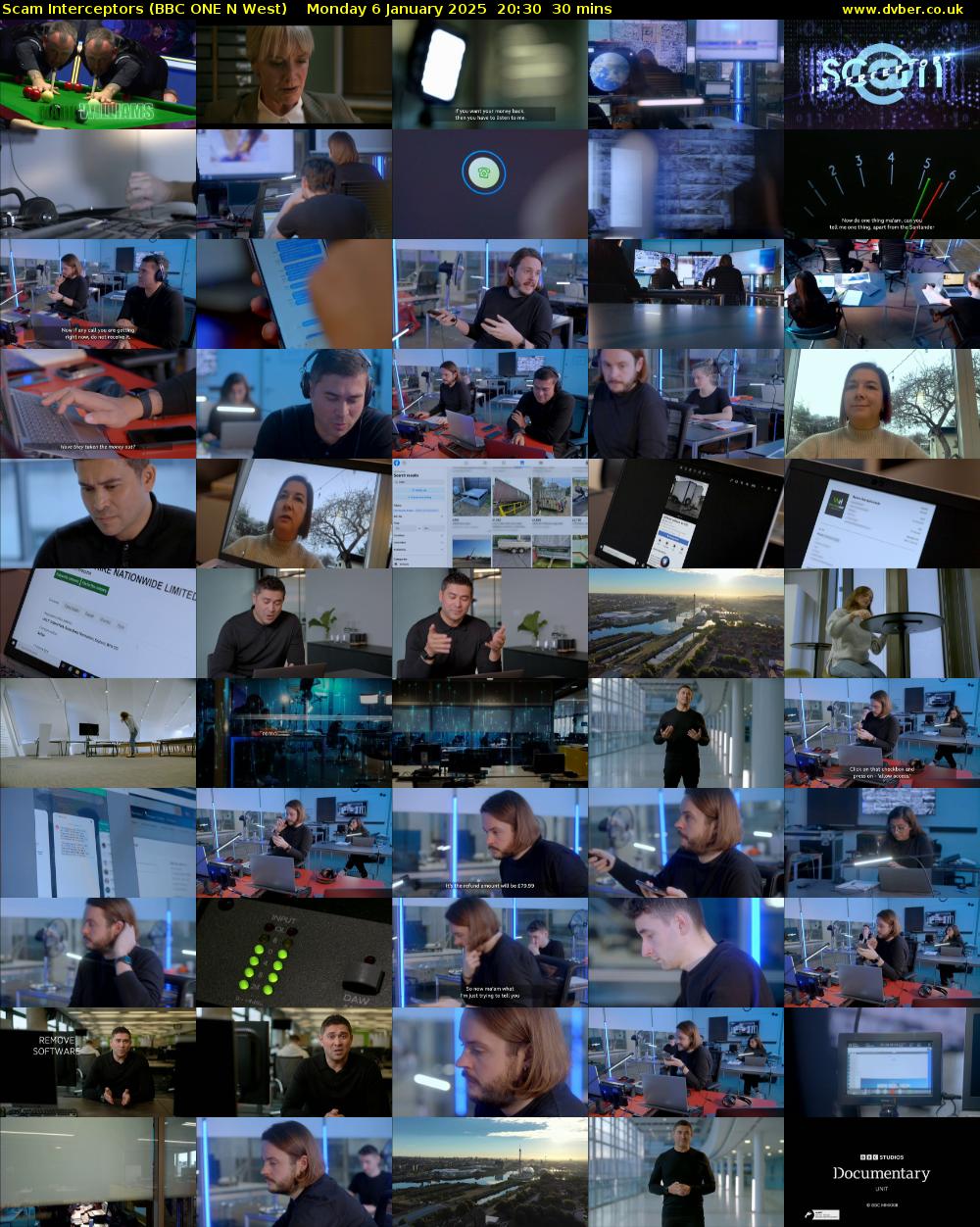Scam Interceptors (BBC ONE N West) Monday 6 January 2025 20:30 - 21:00
