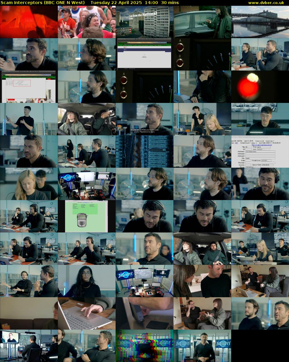 Scam Interceptors (BBC ONE N West) Tuesday 22 April 2025 14:00 - 14:30