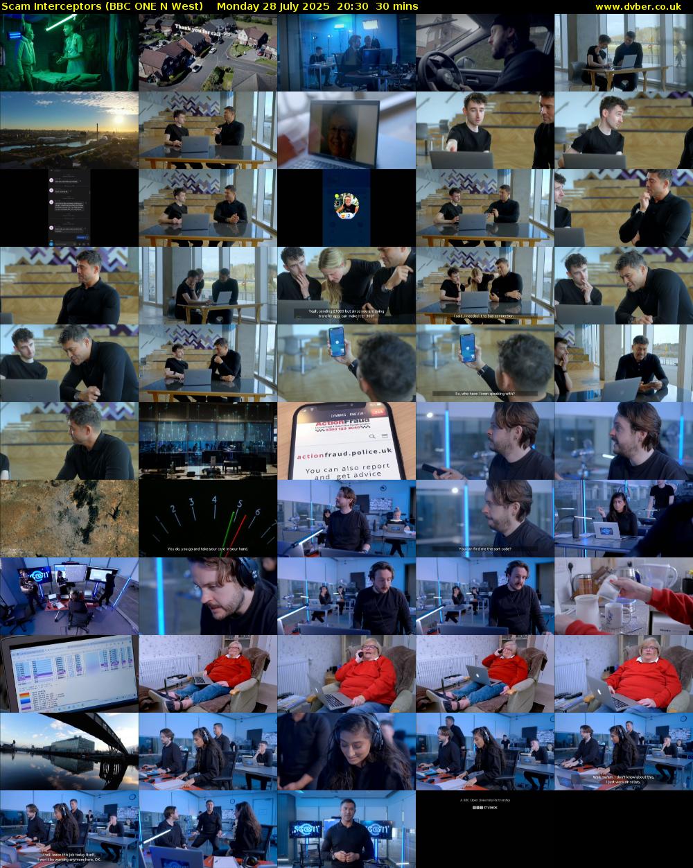 Scam Interceptors (BBC ONE N West) Monday 28 July 2025 20:30 - 21:00
