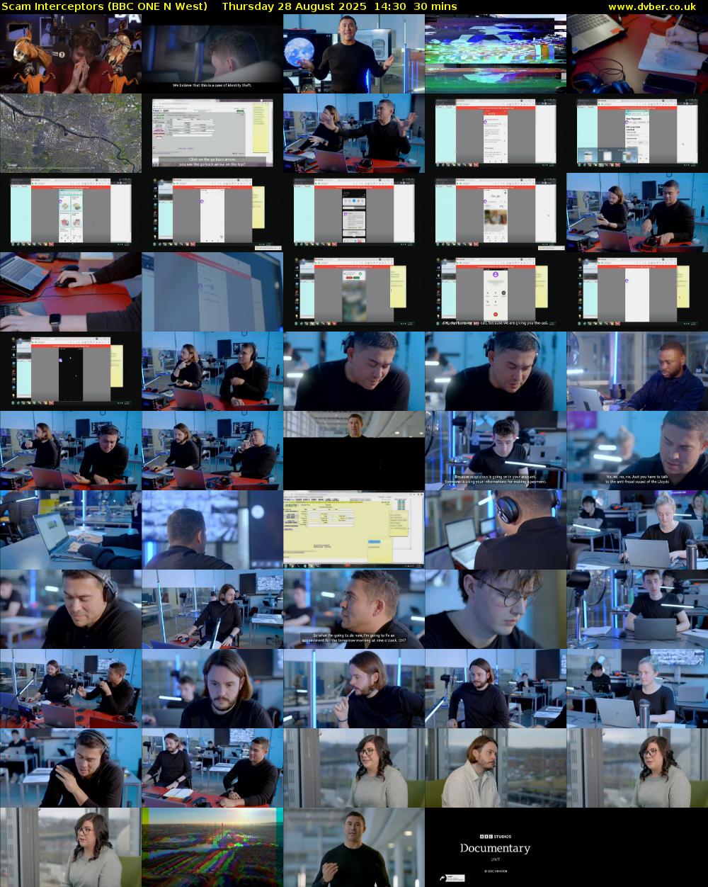 Scam Interceptors (BBC ONE N West) Thursday 28 August 2025 14:30 - 15:00