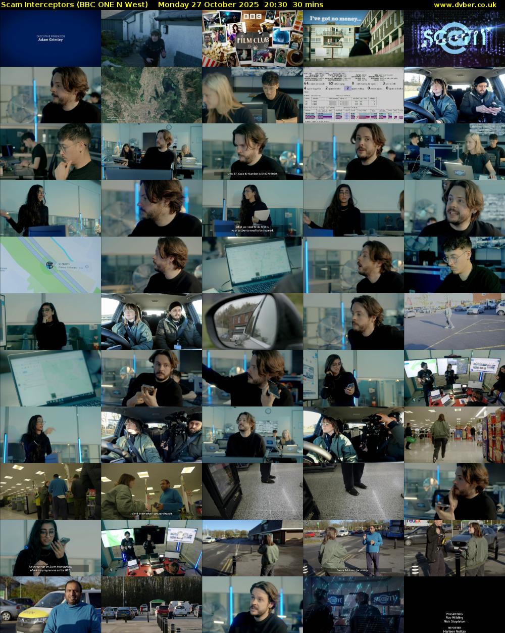 Scam Interceptors (BBC ONE N West) Monday 27 October 2025 20:30 - 21:00