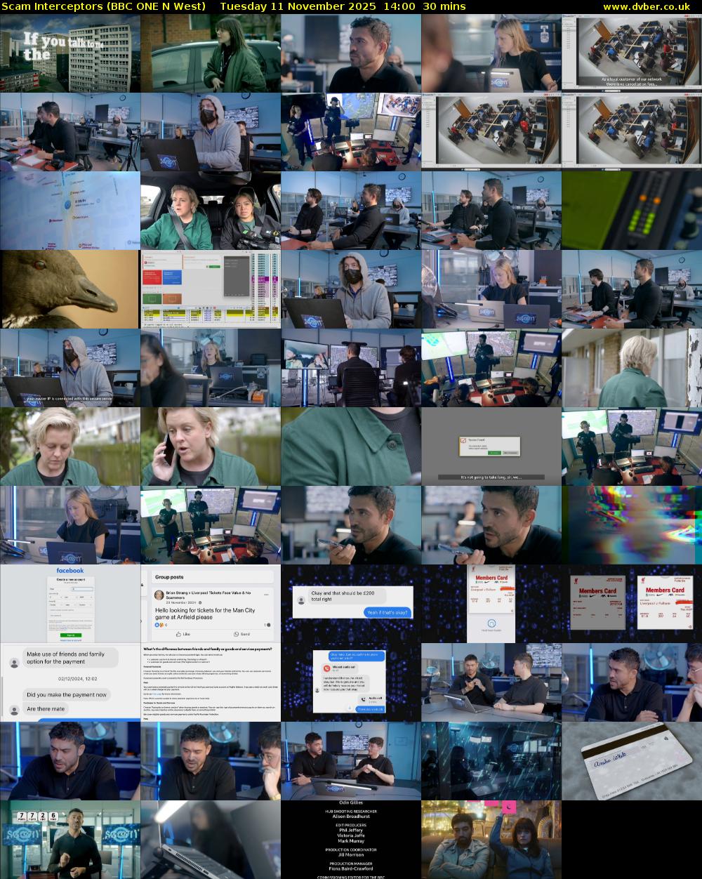Scam Interceptors (BBC ONE N West) Tuesday 11 November 2025 14:00 - 14:30
