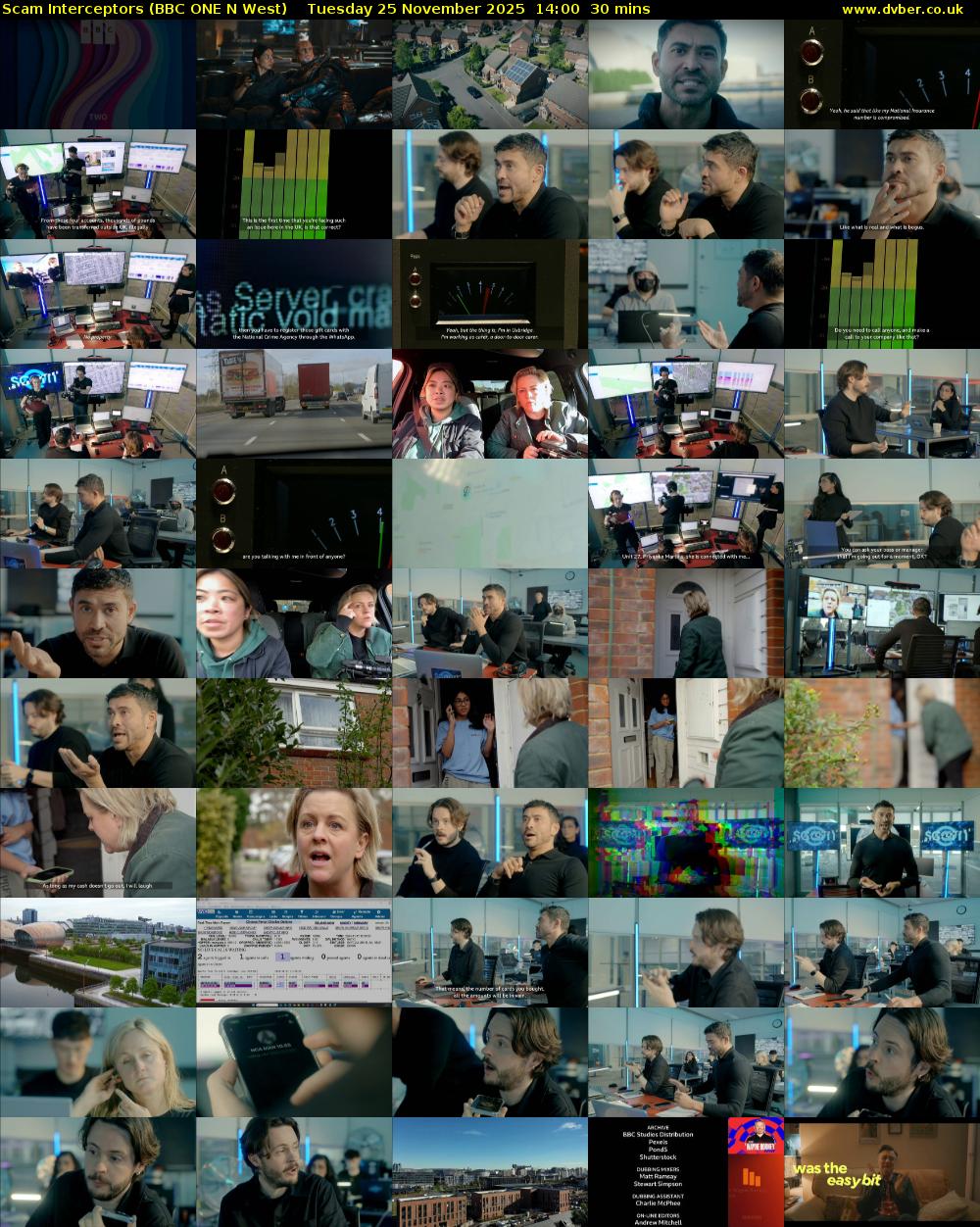 Scam Interceptors (BBC ONE N West) Tuesday 25 November 2025 14:00 - 14:30