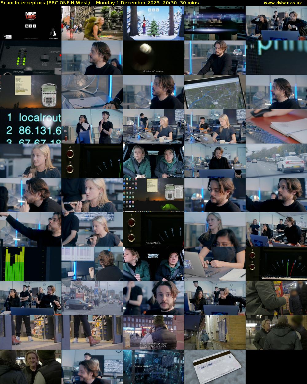 Scam Interceptors (BBC ONE N West) Monday 1 December 2025 20:30 - 21:00