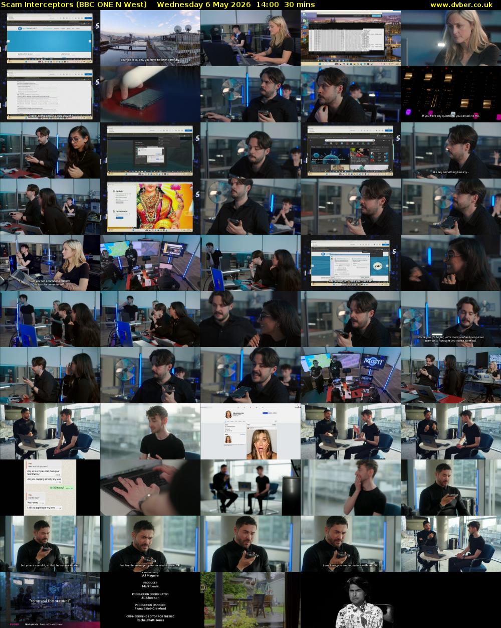 Scam Interceptors (BBC ONE N West) Wednesday 6 May 2026 14:00 - 14:30