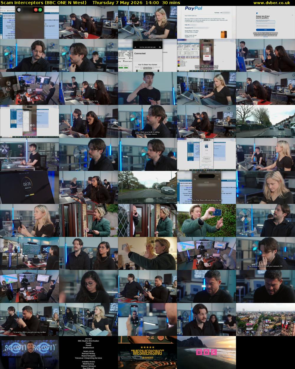 Scam Interceptors (BBC ONE N West) Thursday 7 May 2026 14:00 - 14:30