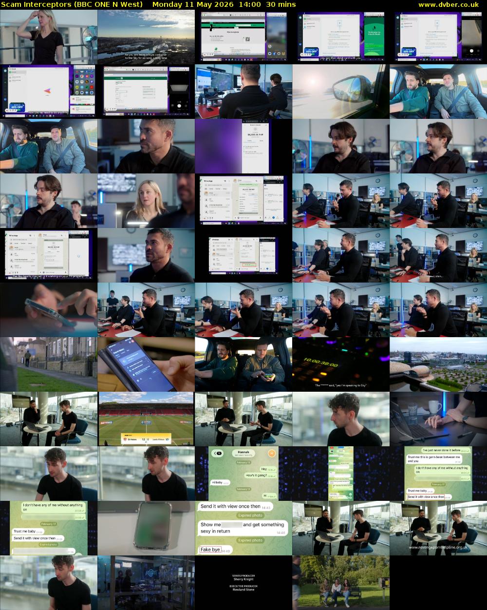 Scam Interceptors (BBC ONE N West) Monday 11 May 2026 14:00 - 14:30