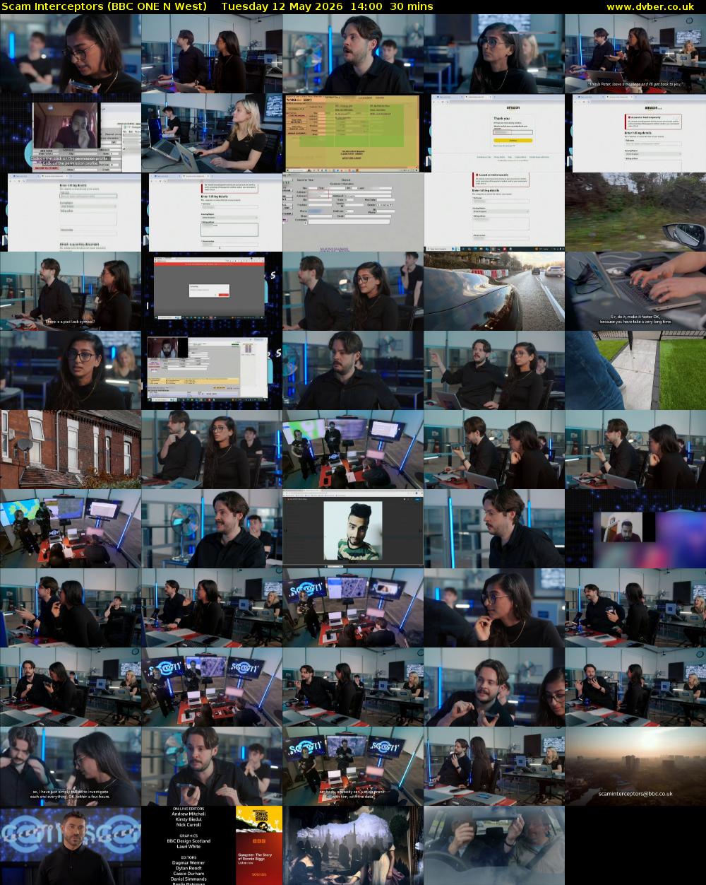 Scam Interceptors (BBC ONE N West) Tuesday 12 May 2026 14:00 - 14:30
