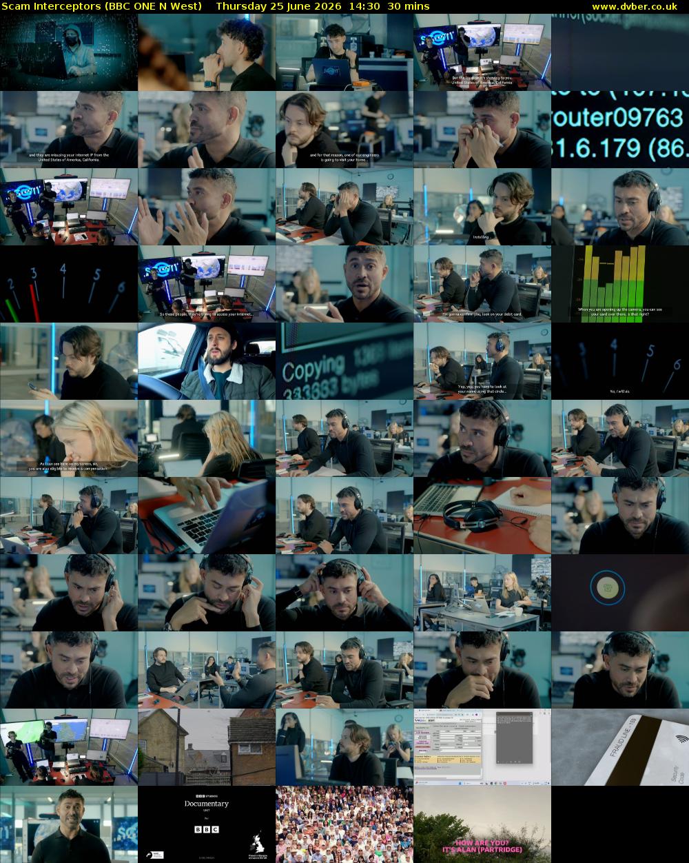 Scam Interceptors (BBC ONE N West) Thursday 25 June 2026 14:30 - 15:00