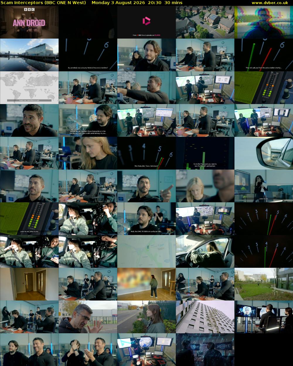 Scam Interceptors (BBC ONE N West) Monday 3 August 2026 20:30 - 21:00