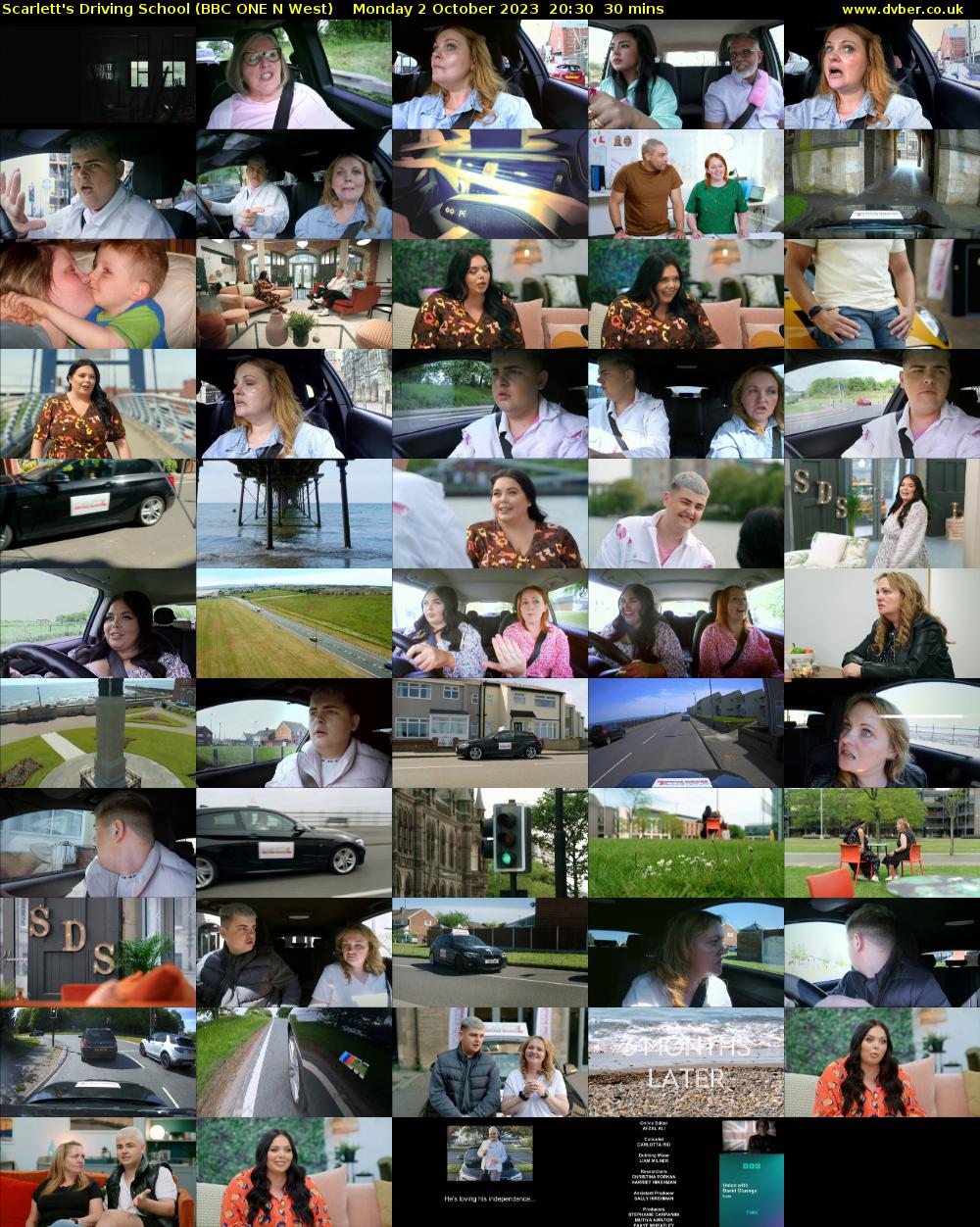 Scarlett's Driving School (BBC ONE N West) Monday 2 October 2023 20:30 - 21:00