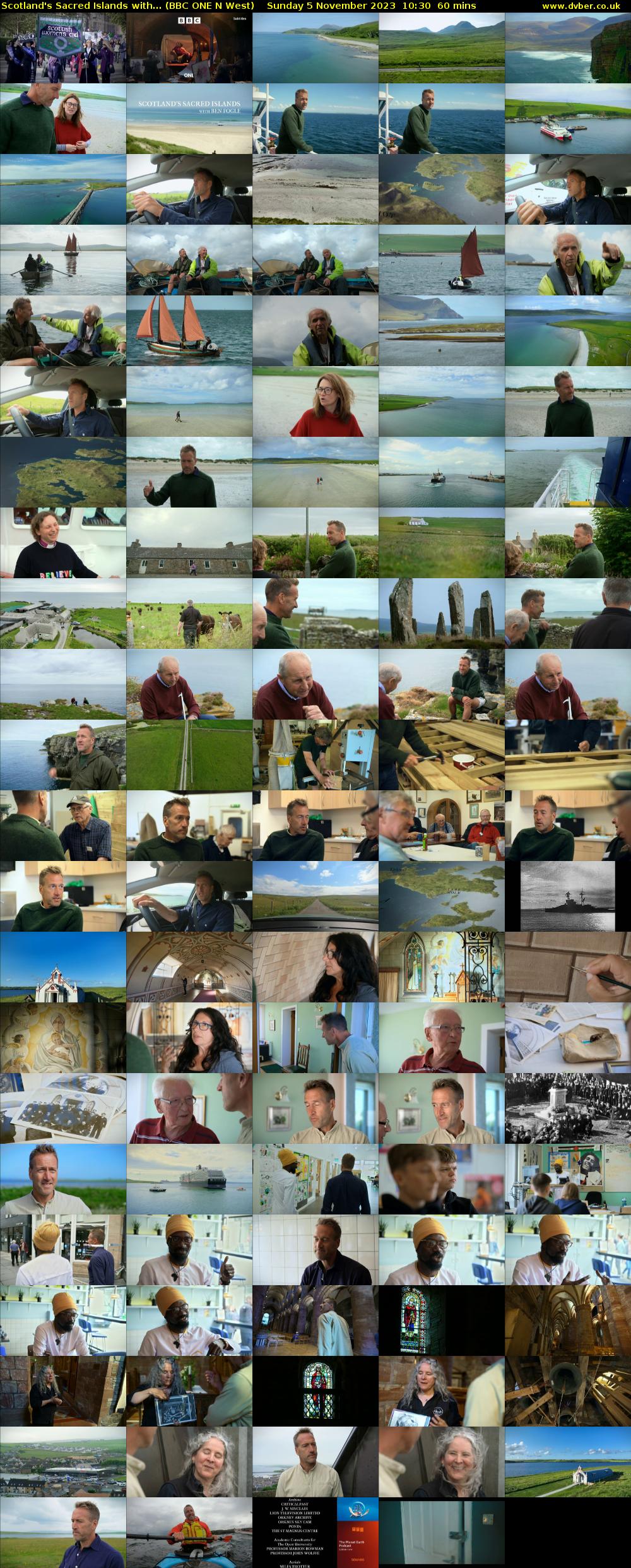 Scotland's Sacred Islands with... (BBC ONE N West) Sunday 5 November 2023 10:30 - 11:30