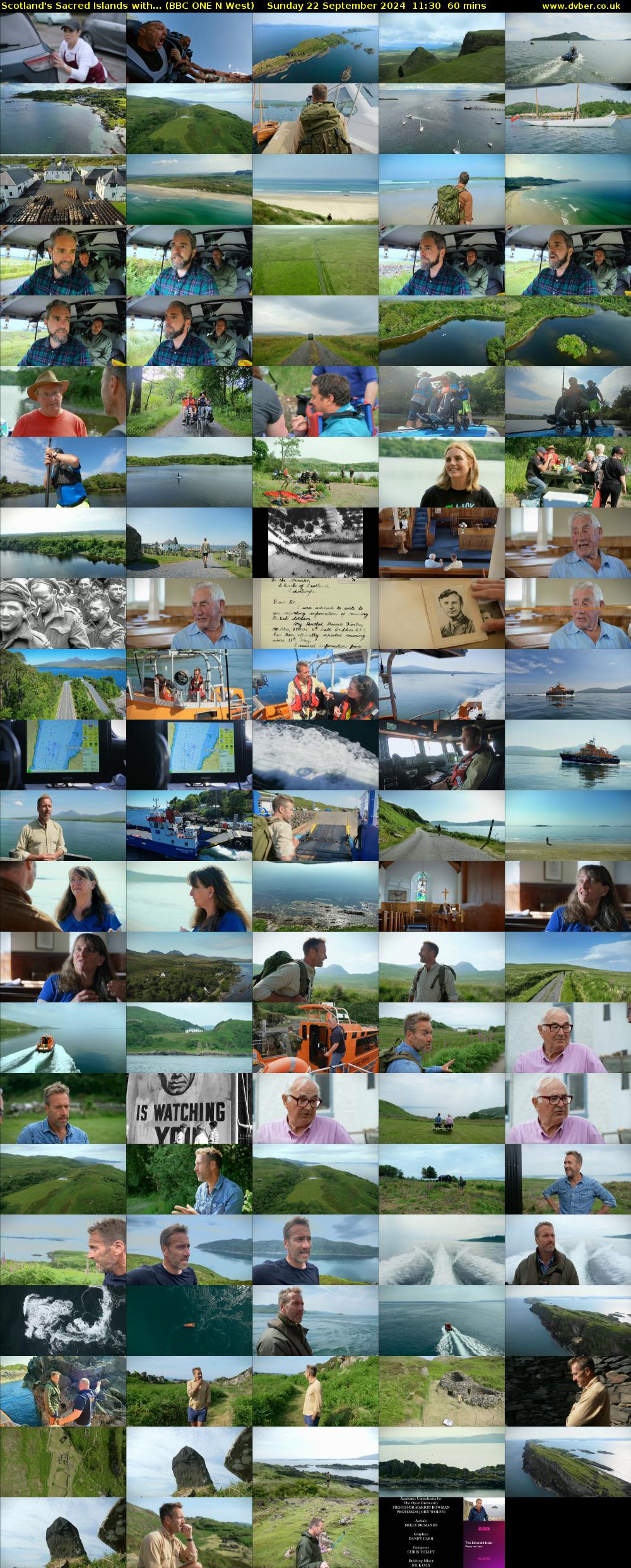 Scotland's Sacred Islands with... (BBC ONE N West) Sunday 22 September 2024 11:30 - 12:30